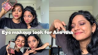 glitter foxy eye ✨🤎 for amrithashaji amalashaji [upl. by Karon]