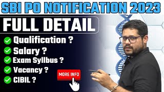 SBI PO OFFICIAL NOTIFICATION 2023  2000 VACANCY  ANKUSH LAMBA [upl. by Asset694]