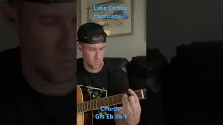 Luke Combs Hurricane 🌀 lukecombs hurricane accousticguitarcover countrymusic chords music [upl. by Eatnoj]