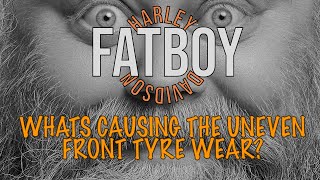 Harley Davidson Fat Boy Uneven Tire Wear harleydavidson fatboy fatboy114 thebikecafe [upl. by Alohs274]