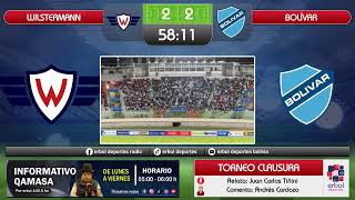 Wilstermann vs Bolívar EN VIVO relata Juan Carlos Tiñini [upl. by Emyam]