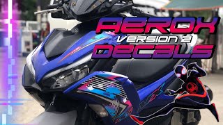 INSTALLING AEROX VERSION 2 DECALS Swabe Looks [upl. by Oinigih]