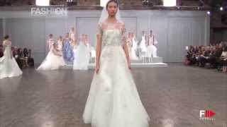 quotMONIQUE LHUILLIERquot Spring 2015 Bridal Collection New York by Fashion Channel [upl. by Streetman]