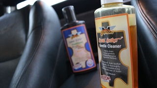 Cleaning Leather Car Seats  Gliptone Liquid Leather  FocusOnDetailing [upl. by Atiana]