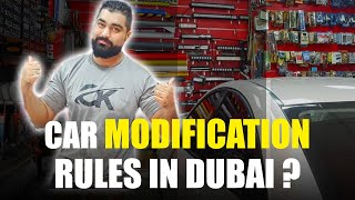 Car Modification Rules in Dubai  How to Legally Modify Your Cars In UAE  Hindi  Urdu [upl. by Ecahc]