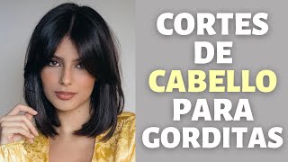 CORTES DE CABELLO PARA GORDITAS  PEINADOS PARA GORDITAS CARA REDONDA DE MODA [upl. by Nahn]