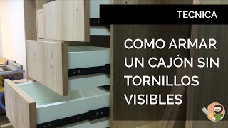 COMO HACER CAJONES SIN TORNILLOS VISIBLES [upl. by Christiana]