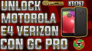 DESBLOQUEO DE RED MOTO E4 VERIZON XT1767  CON GCPRO [upl. by Pacian]