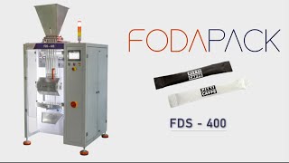 FDS  400 Stick Pack Semi Powder Packaging Machine  Stevia Sweetener [upl. by Hsirk753]