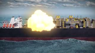 Fire on FPSO [upl. by Anairb]