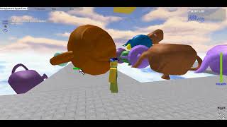 REAL FOOTAGE OF DODGE THE TEAPOTS OF DOOM GOING 1 TO 25 OLD ROBLOX CHAOS [upl. by Edelstein437]