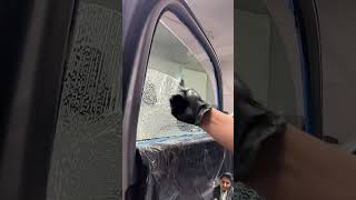 Installing 20 nano ceramic tint to a brand automobile satisfying oddlysatisfying stickers [upl. by Nedia]