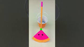 Diy mini paper broom and dustpan 💕 Paper Craft Ideas shorts Diy Art Craft Viral EasyCraftIdeas [upl. by Veneaux]