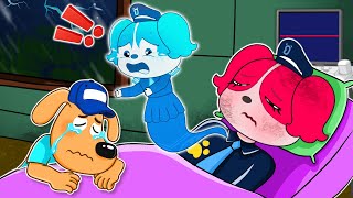 Papillon What Happened Please Wake Up  Very Sad Story  Sheriff Labrador Animation [upl. by Ahseinet]