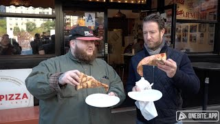 Barstool Pizza Review  Joes Pizza With Special Guest Action Bronson [upl. by Ecnaret]