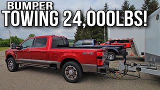 Crazy 2023 Ford F350 Super Duty Bumper Towing 24000lbs [upl. by Seuqram]