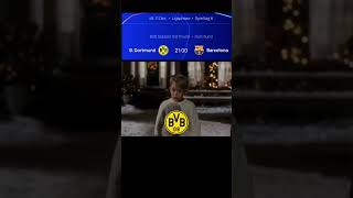 UCL 2425 Topspiel Borussia Dortmund vs FC Barcelona funny Kevin allein zu Hause Meme [upl. by Sophronia]