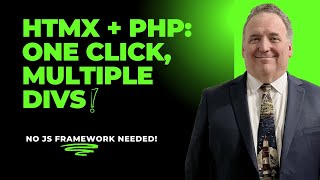 PHP amp HTMX Tutorial MultiDiv Updates with One Click  Simpler Than Vue React or Angular [upl. by Nilesoy]