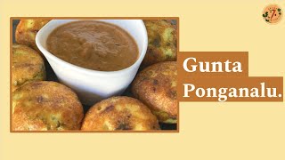 Crispy and Fluffy Gunta Ponganalu Recipe  Paniyaram Recipe [upl. by Moraj960]