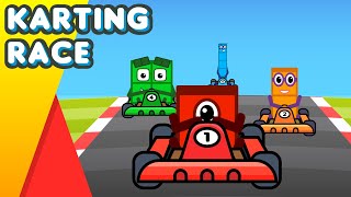 Numberblocks Karting Race [upl. by Netsirhk]