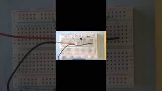 Touch sensor on Breadboard Simple breadboard projects for beginners shorts electronics viral [upl. by Aeikan]