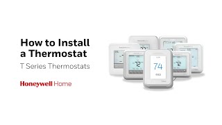 How to Install a Honeywell Home T3 T4 T5 T6 T9 T10 and T10 Thermostat [upl. by Warford]