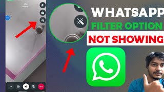 How to fix filter option not showing in WhatsApp video callHow to use filter in WhatsApp video call [upl. by Brandice238]