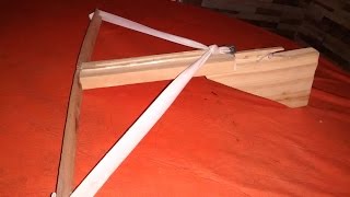 COMO HACER UNA BALLESTA DE MADERA CASERA DE JUGUETE [upl. by Irved]