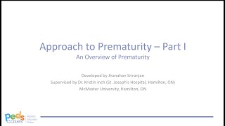 Approach to Prematurity Part I [upl. by Bodi]