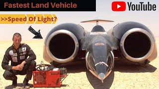 Worlds Fastest car  763 mph 1228 kmh  Thrust SSC  First land vehicle to break sound barrier [upl. by Xever]