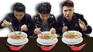 NTN  Thử Thách Ăn Phở Với Ớt Eating Noodle With Chili Challenge [upl. by Jocelin316]