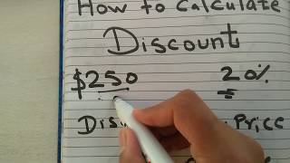 How to calculate discount with percentage [upl. by Kriss]