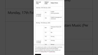 Cbse board date sheet 2025cbsedatesheet2025 cbsetrending cbseclass10 cbsenews cbsdaytime [upl. by Schaffel]