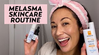 My Current Melasma amp Hyperpigmentation Morning Skincare Routine  SKINCARE with SusanYara [upl. by Zipah]