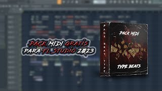 Libreria MIDI Gratis FL Studio 2023 Reggaetón Rap Trap Electrónica House  notas para FL Studio [upl. by Byrn]