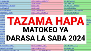 BOFYA HAPA KUTAZAMA MATOKEO YA DARASA LA SABA 20242024 [upl. by Noval482]