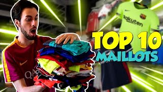 MON TOP 10 DE MES MEILLEURS MAILLOTS DE FOOT 1000€ DE MAILLOTS [upl. by Yrkcaz]