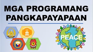 Mga Programang Pangkapayapaan  Araling Panlipunan 4 [upl. by Anav217]