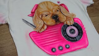 pintando pet  tutorial  passo em camiseta  tshirt [upl. by Trina379]