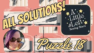 Seeing Stars DLC  Puzzle 18  Ink Jars  All Solutions  A Little to the Left [upl. by Acinoreb]