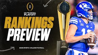 College Football Playoff Rankings PROJECTIONS BYU still in Top 10 after loss to Kansas [upl. by Romeo]