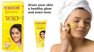 vicco turmeric wso skin cream ka honest review beauty night cream and result pimples free skin 😲😱🤫 [upl. by Bonnee]