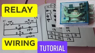 RELAY WIRING TUTORIAL  electromechanical  how it works Philippines  Local Electrician [upl. by Goldy]