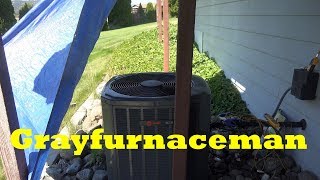 Does shading the air conditioner reduce head pressure and power usage [upl. by Yehudi388]