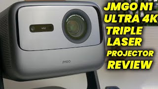 JMGO N1 ULTRA 4K TRIPLE LASER PROJECTOR REVIEW 2024 [upl. by Inavoj]