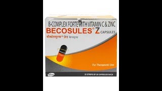 Becosules Z Capsule in tamil [upl. by Oicatsana]