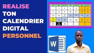 REALISER SON CALENDRIER DIGITAL PERSONNEL [upl. by Clellan]