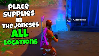 Fortnite Place Supplies In A Single Match In The Joneses All Locations [upl. by Leuneb260]