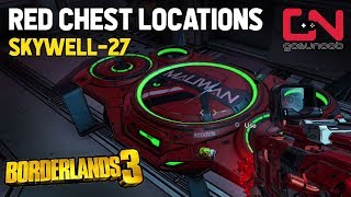 Borderlands 3 ALL Skywell27 Red Chest Locations  Skywell 27 Red Chests [upl. by Stoecker]