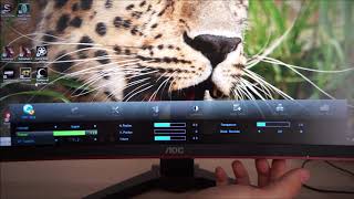 AOC C24G1 Menu System OSD [upl. by Ahsaenat]